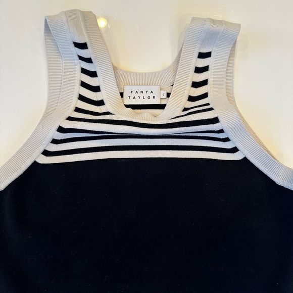 Tanya Taylor Bonnie Knit Striped Sweater Tank Size L retail $225 - Picture 4 of 7
